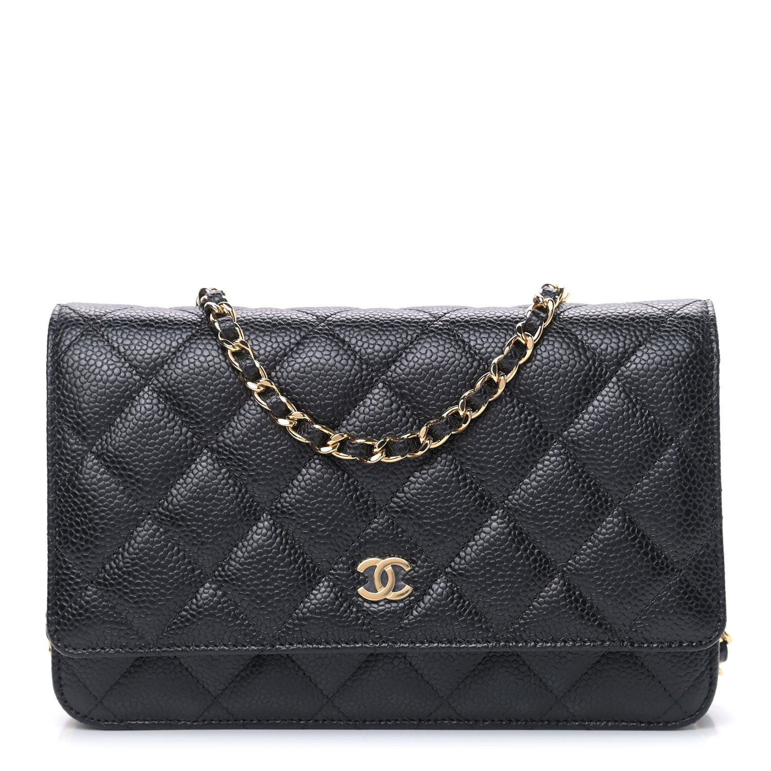 Chanel Caviar Quilted Wallet On Chain WOC Black 1 of 10