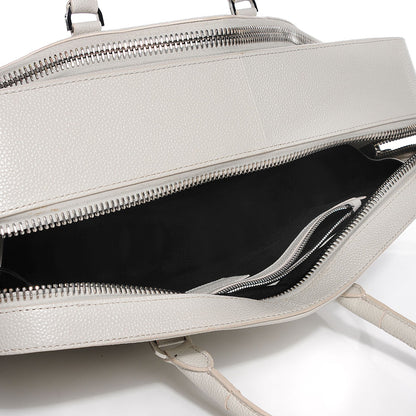 Alexander Wang Textured Calfskin Dimanche Satchel Light Heather Grey 6 of 8