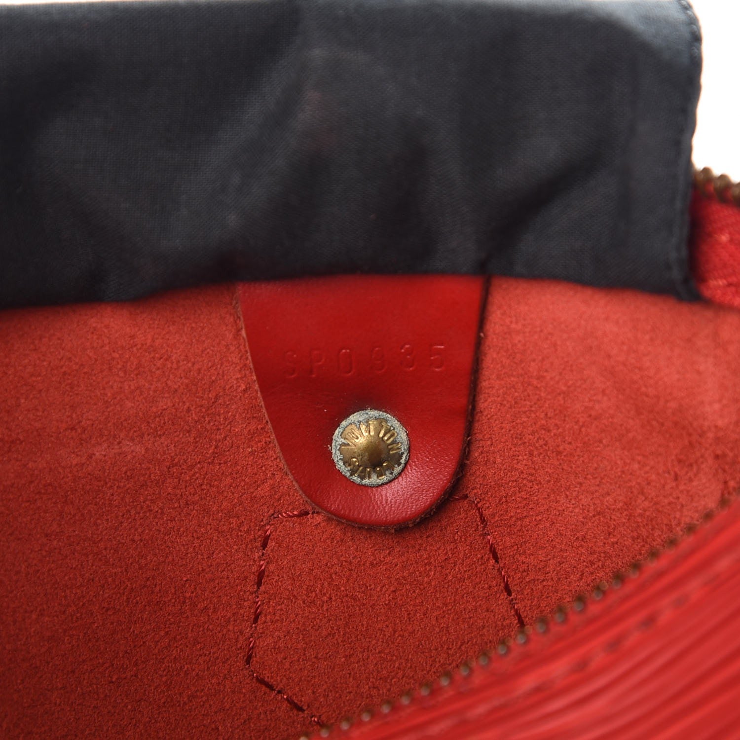 Louis Vuitton Epi Speedy 25 Castillan Red 9 of 15