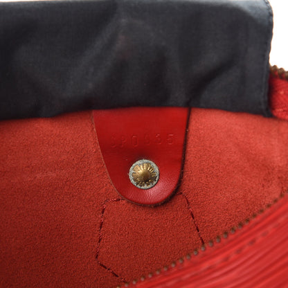 Louis Vuitton Epi Speedy 25 Castillan Red 9 of 15
