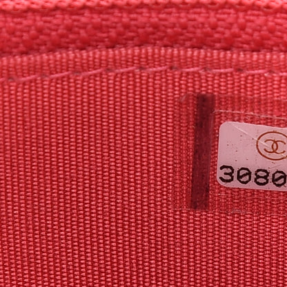 Chanel Calfskin Quilted Maxi Pearls Clutch With Chain Pink 8 of 9