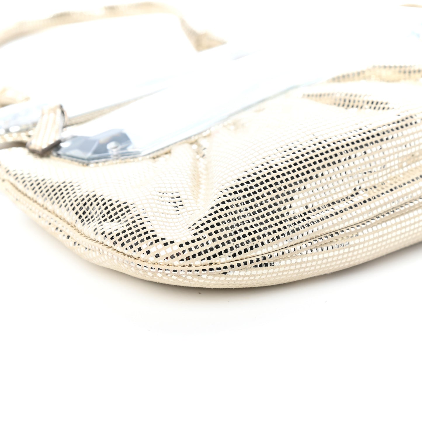 Laminated Calfskin To You Convertible Pochette Silver
