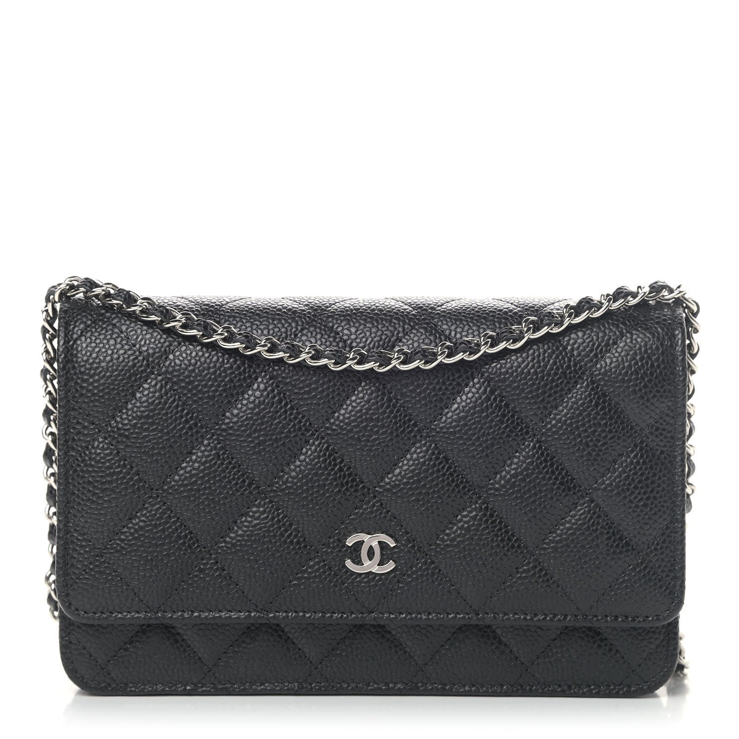 Chanel Caviar Quilted Wallet On Chain WOC Black 1 of 5