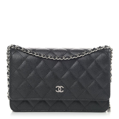 Chanel Caviar Quilted Wallet On Chain WOC Black 1 of 5