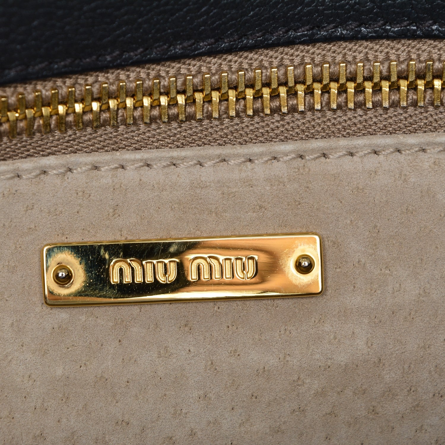Miu Miu Goatskin Madras Shoulder Bag Ardesia 6 of 9