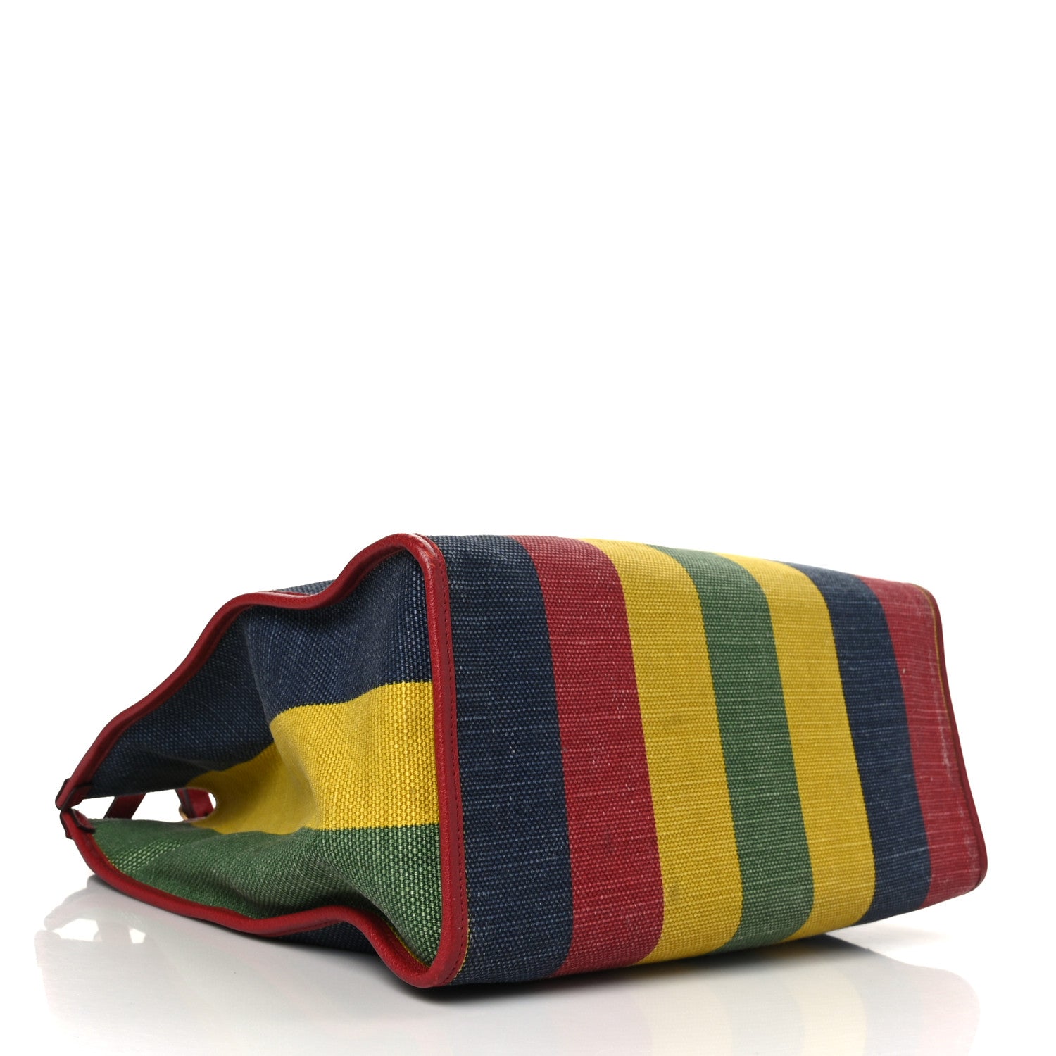 Gucci Canvas Marley Stripe Script Logo Large Gucci 100 Tote Bag Multicolor 4 of 12