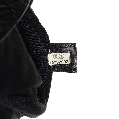 Chanel Aged Calfskin Pony Hair Quilted Miss Pony Bowler Black 7 of 7