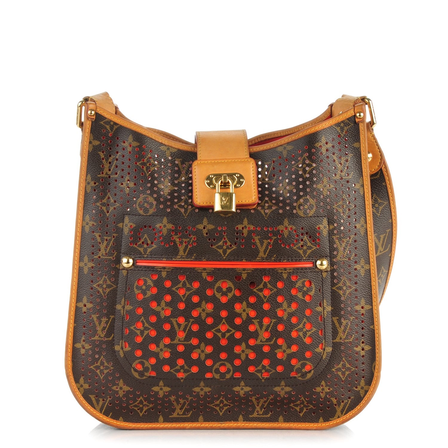 Louis Vuitton Monogram Perforated Musette Orange 1 of 10