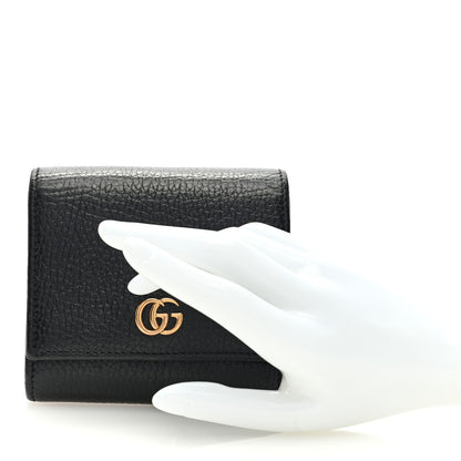 Gucci Dollar Calfskin Medium GG Marmont Wallet Black 2 of 6