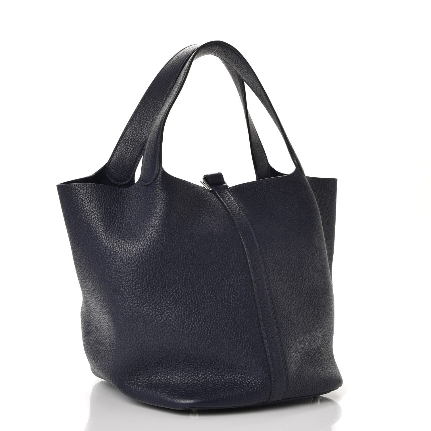 Hermes Taurillon Clemence Picotin Lock 26 GM Bleu Nuit 3 of 8