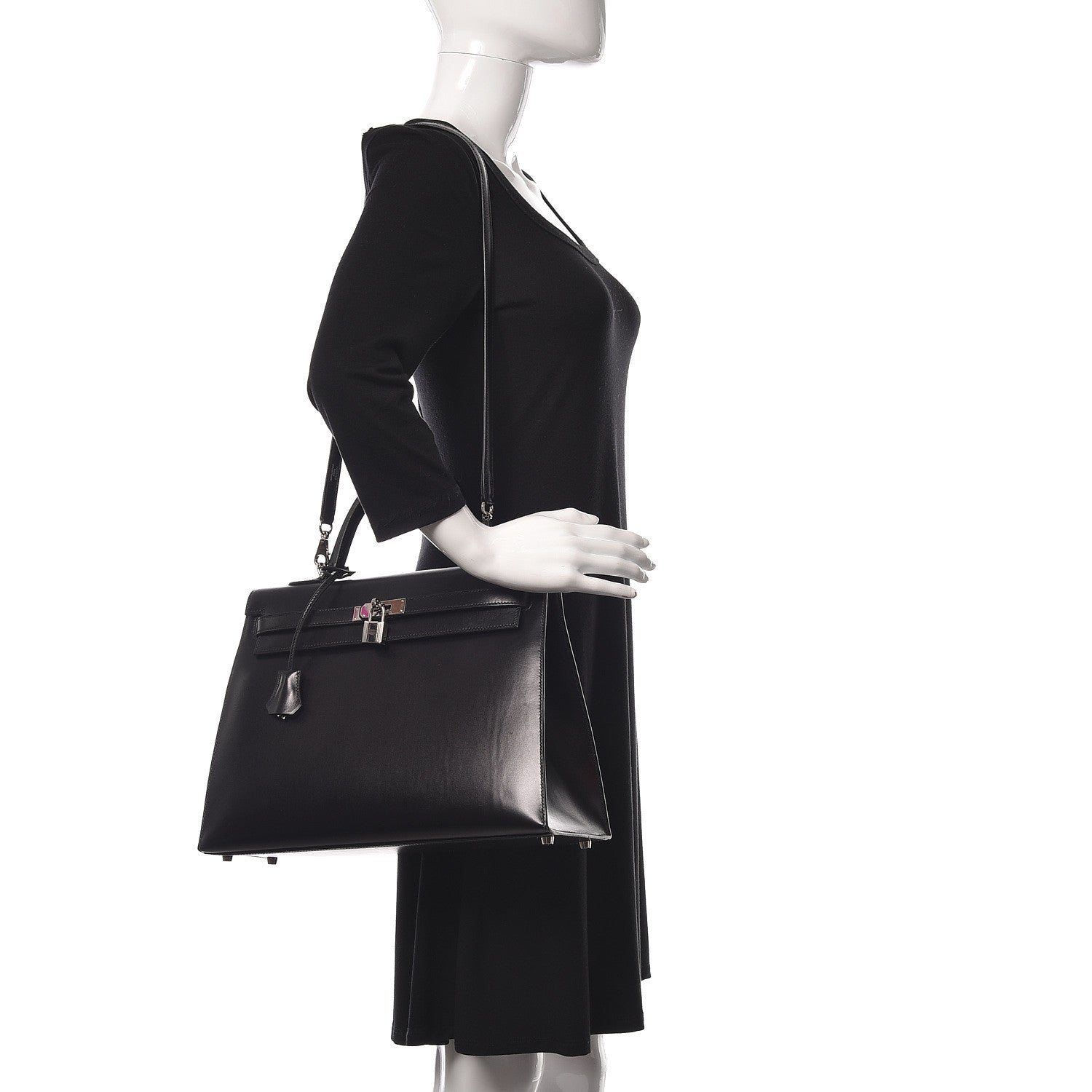 Hermes Box Kelly Sellier 35 Black 2 of 32