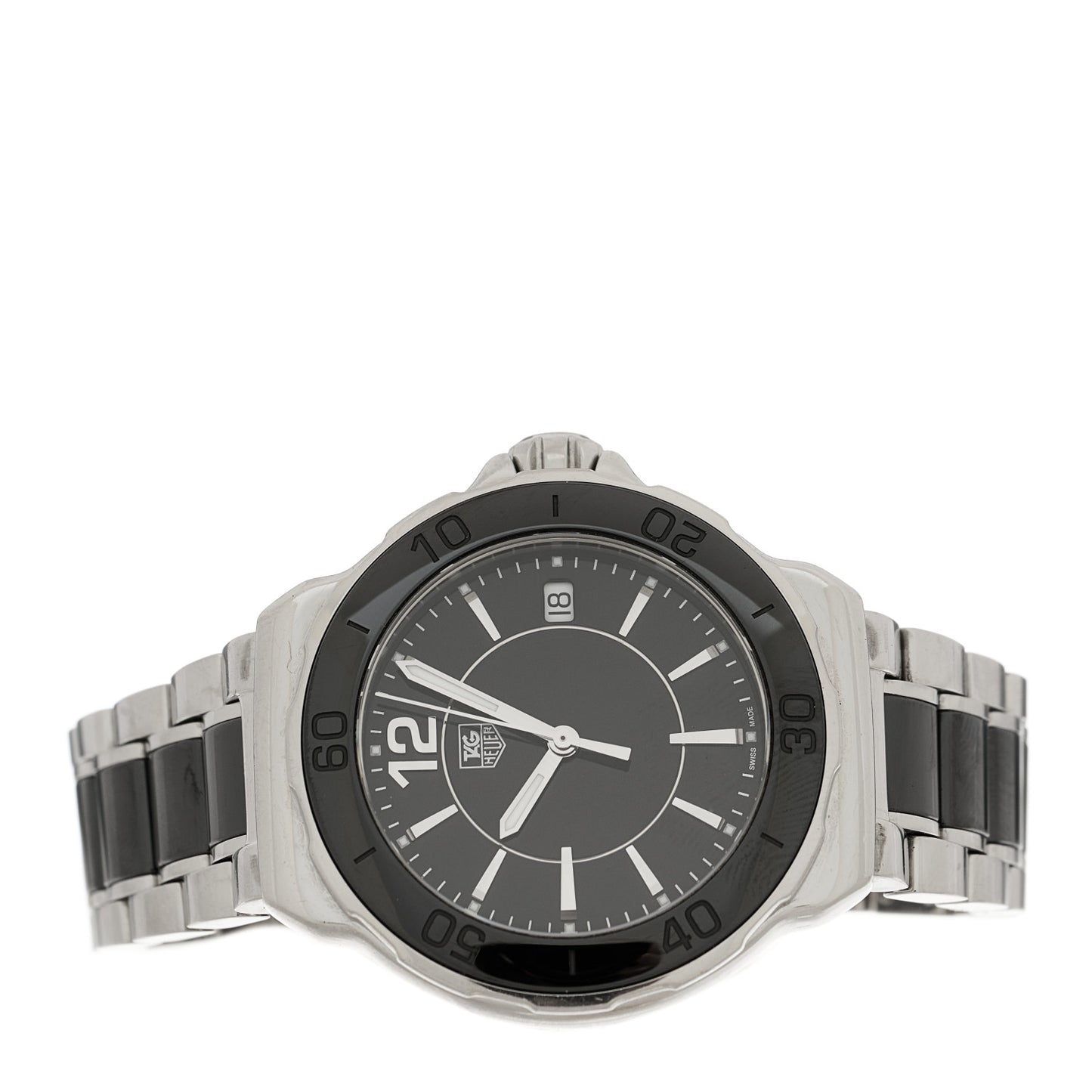 Stainless Steel Ceramic 37mm Formula 1 Lady Quartz Watch Black WAH1210