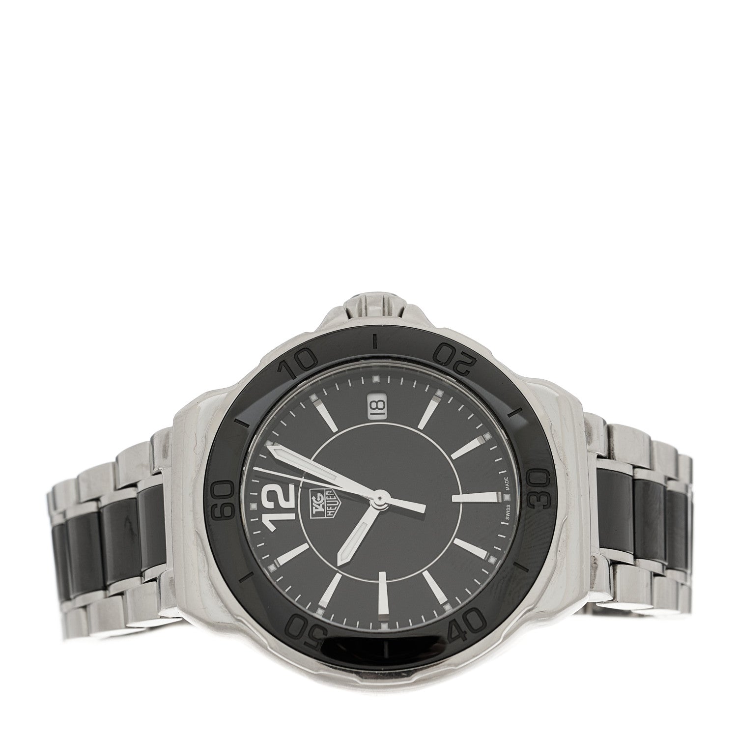 Tag Heuer Stainless Steel Ceramic 37mm Formula 1 Lady Quartz Watch Black WAH1210 2 of 4