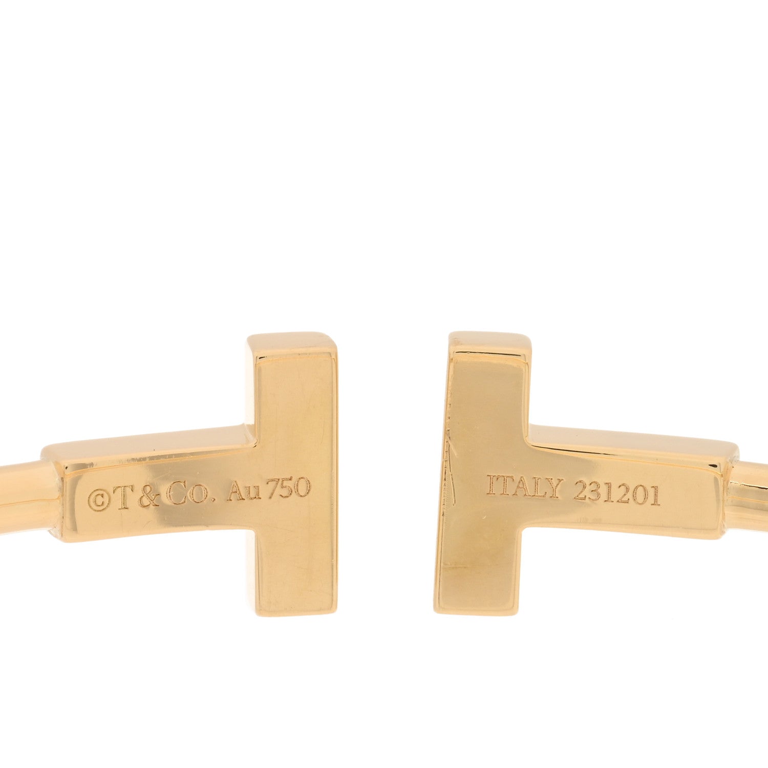Tiffany 18K Yellow Gold T Wire Bracelet 3 of 3
