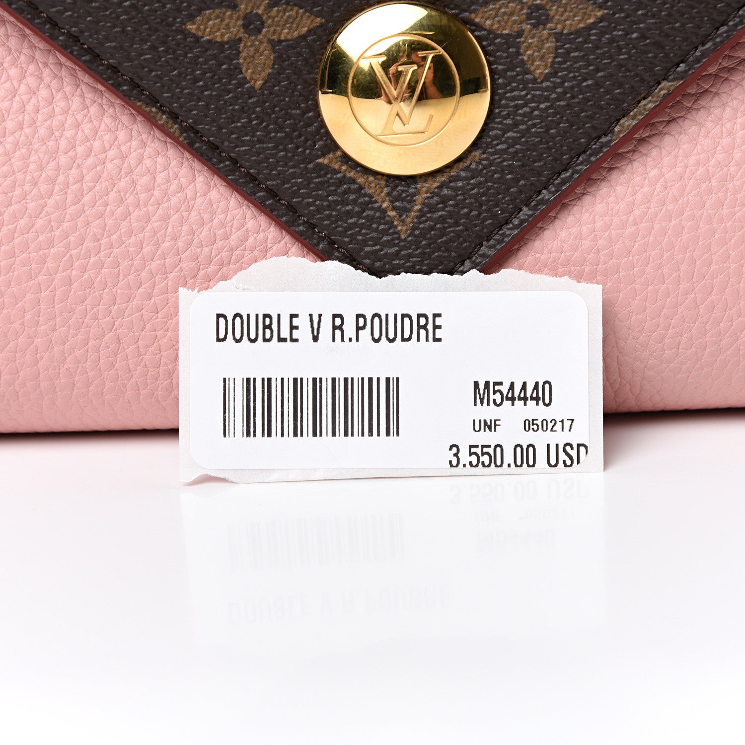 Louis Vuitton Grained Calfskin Monogram Double V Rose Poudre 11 of 11