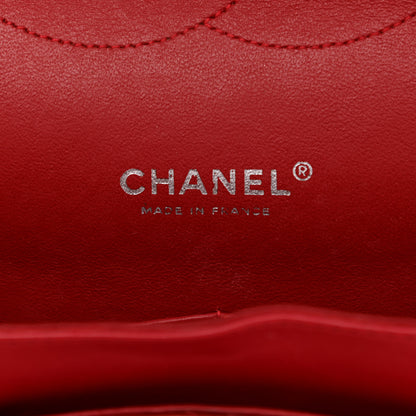 Chanel Patent Quilted Maxi Double Flap Red 6 of 13