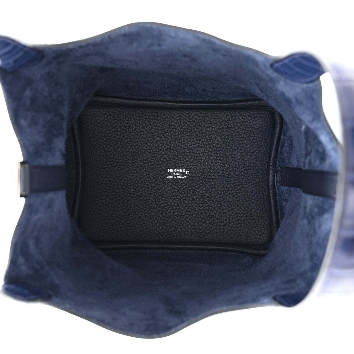 Taurillon Clemence Matte Alligator Picotin Lock Touch 22 Bleu Nuit
