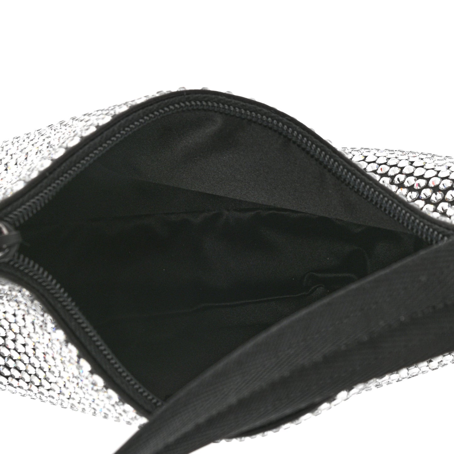 Satin Crystal Mini Re-Edition 2000 Bag Cristal