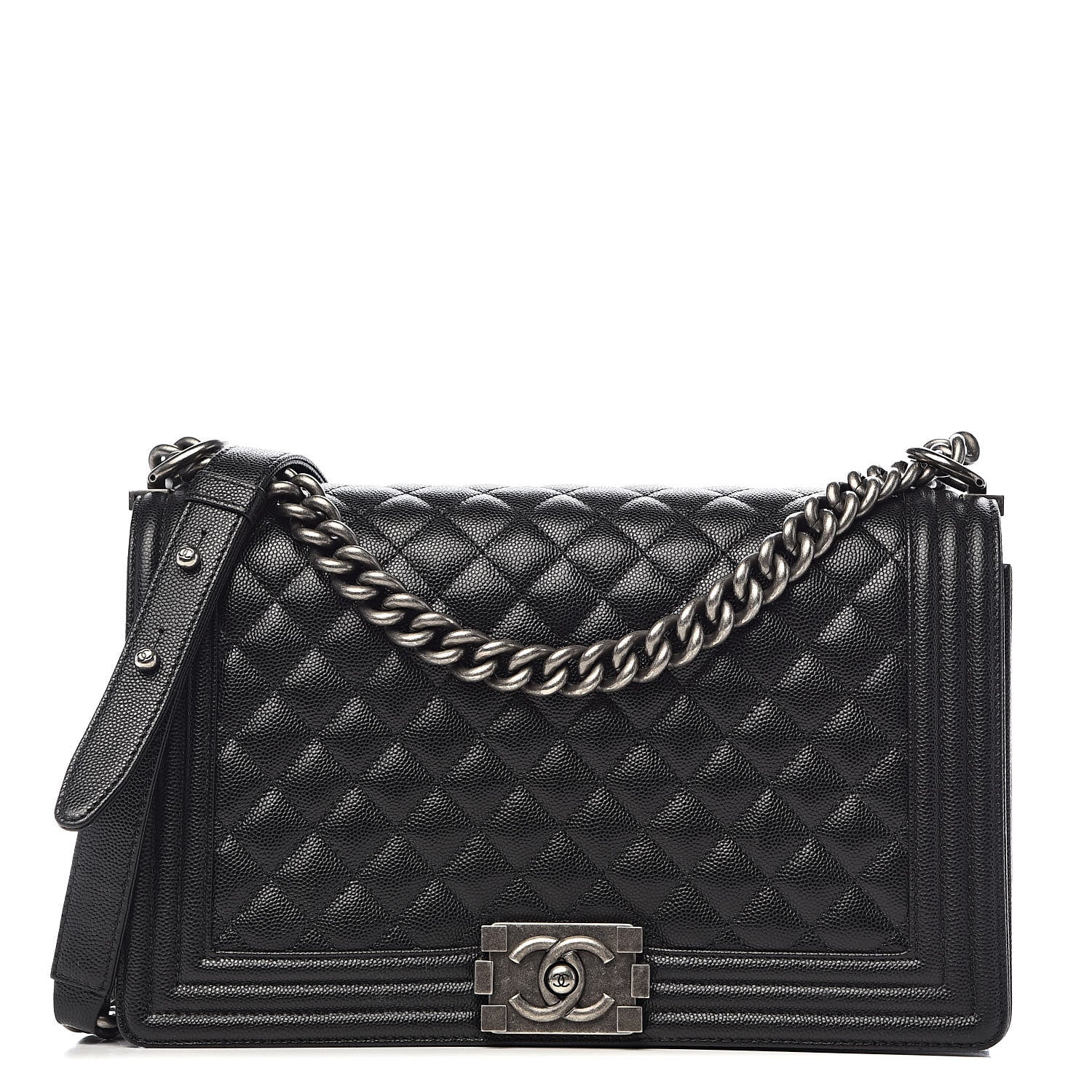 Chanel Caviar Quilted New Medium Boy Flap Black 1 of 11