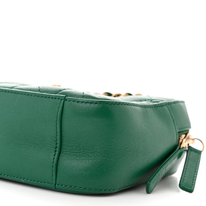 Chanel Goatskin Quilted Chain Infinity Camera Case Green 11 of 11