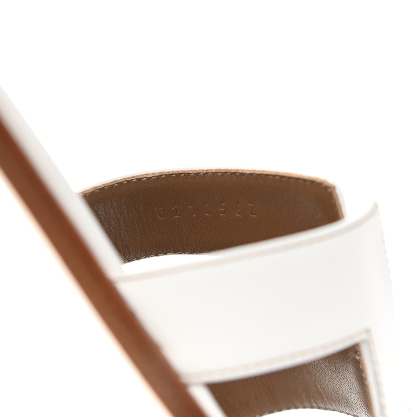 Box Calfskin Oran Sandals 35 White