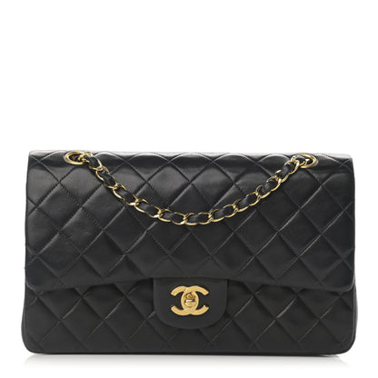 Chanel Lambskin Quilted Medium Double Flap Black 1 of 16