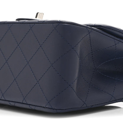 Chanel Lambskin Quilted Mini Square Flap Navy 10 of 10
