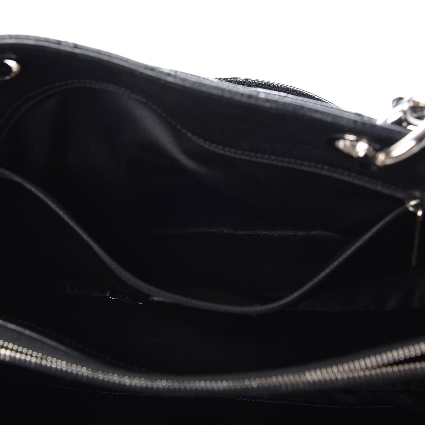 Caviar Quilted Grand Shopping Tote GST Black