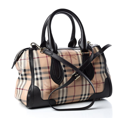Burberry Haymarket Check Small Gladstone Chocolate 4 of 17