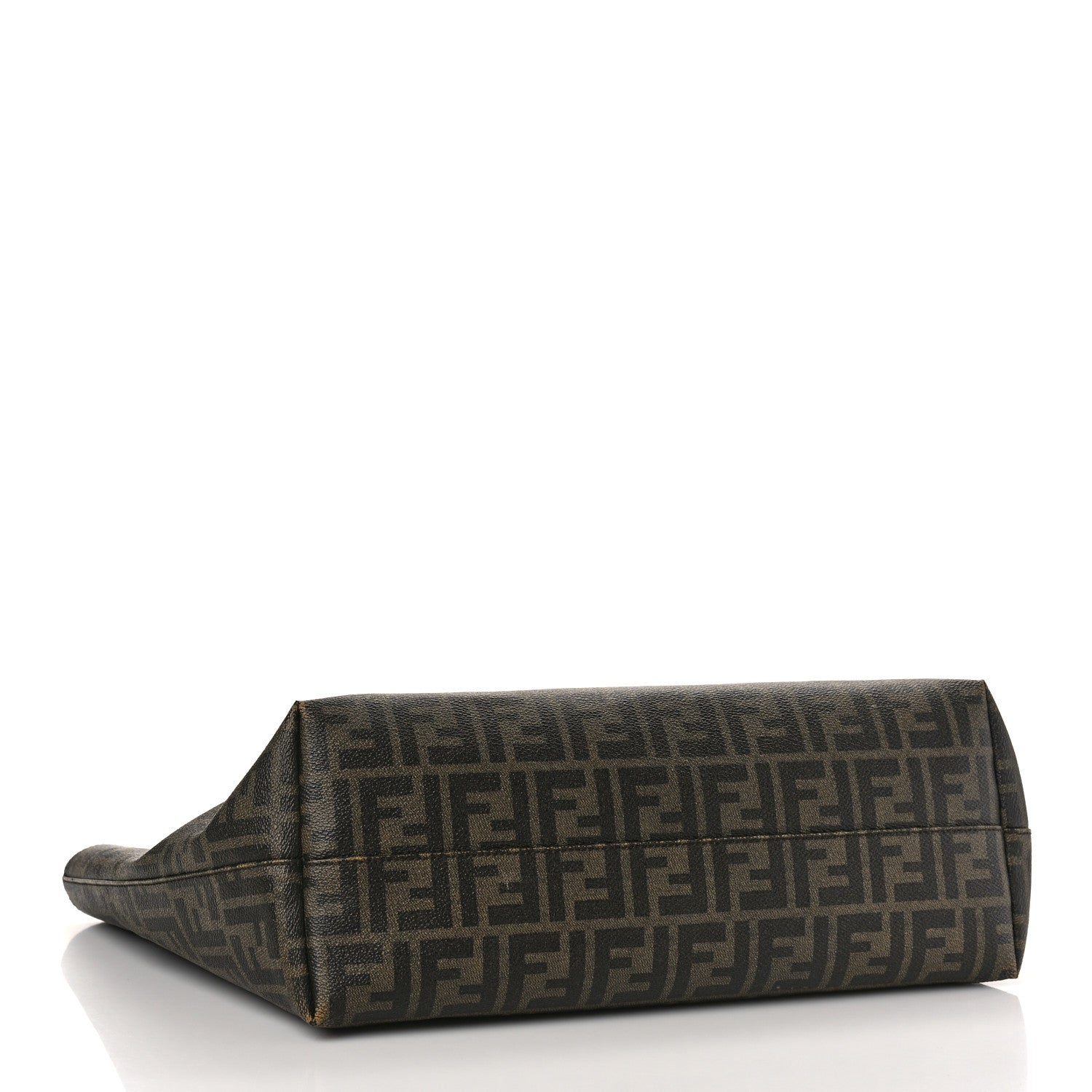 Fendi Zucca Spalmati Medium Roll Tote Tobacco Moro 4 of 12