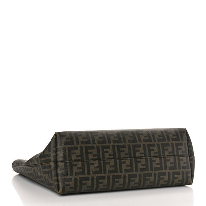 Fendi Zucca Spalmati Medium Roll Tote Tobacco Moro 4 of 12