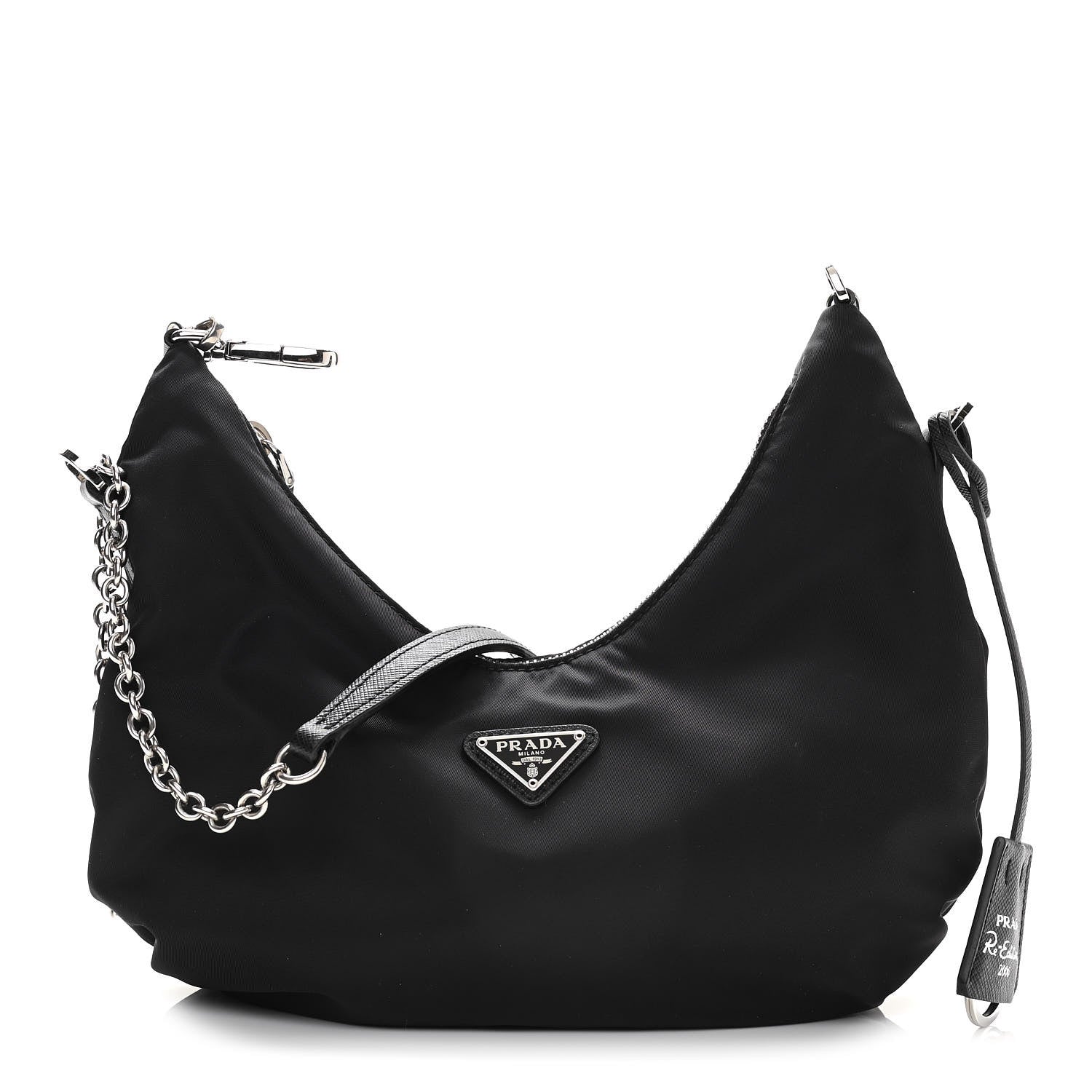 Prada Tessuto Nylon Saffiano Re-Edition 2006 Shoulder Bag Black 1 of 12