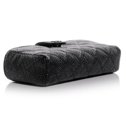 Chanel Glitter Caviar Quilted Mini Clutch Black 4 of 8