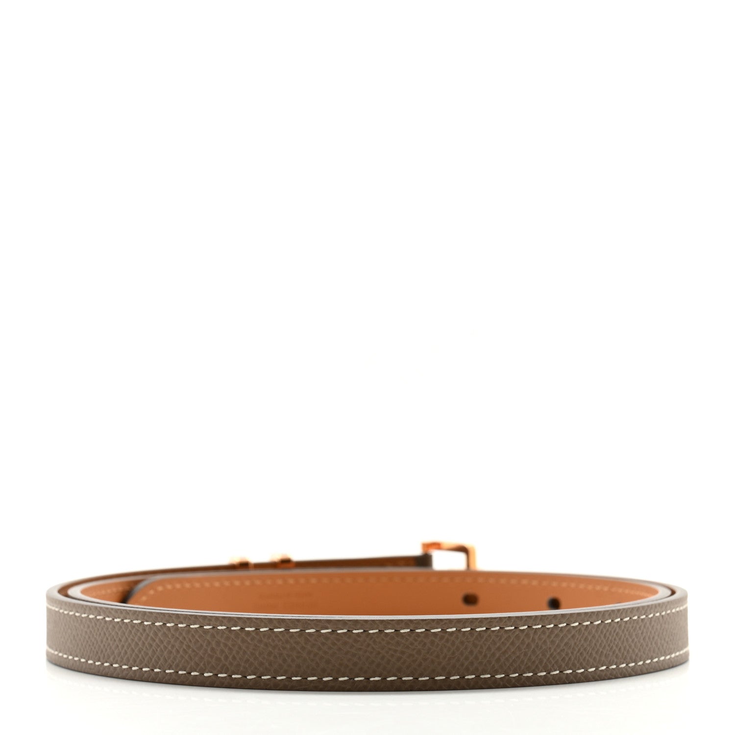 Hermes Epsom 15mm Pop H Belt 85 Etoupe 2 of 8