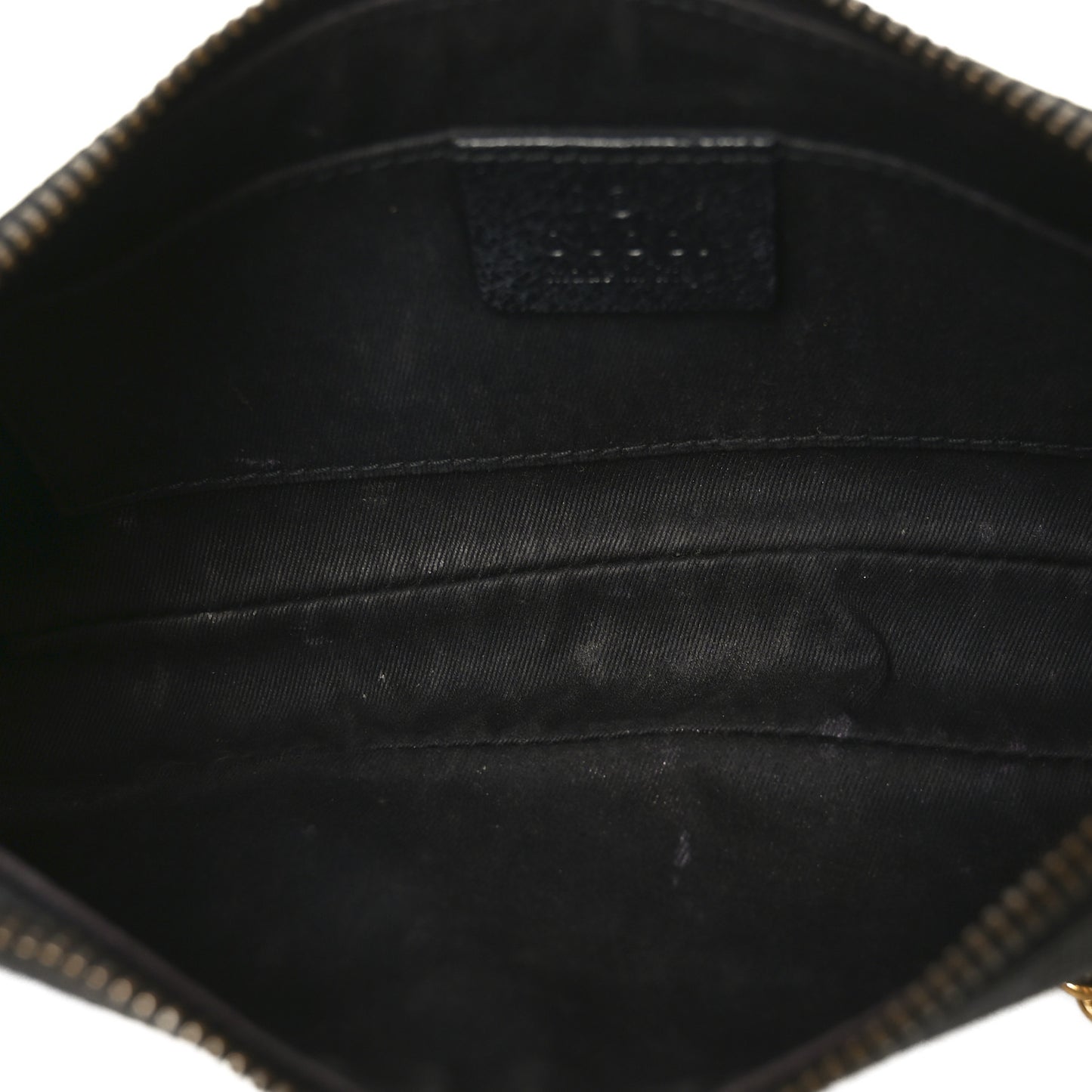 Monogram Horsebit Nail Chain Pochette Black