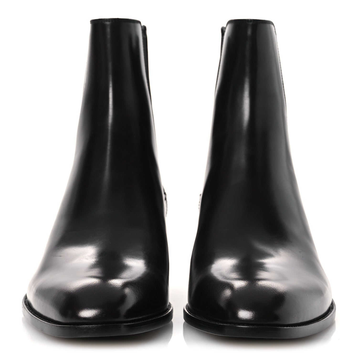Saint Laurent Calfskin Mens Wyatt 40mm Chelsea Boots 45 Sparrow Brown 3 of 12