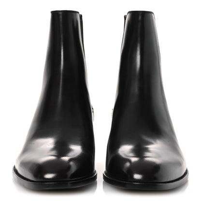 Saint Laurent Calfskin Mens Wyatt 40mm Chelsea Boots 45 Sparrow Brown 3 of 12