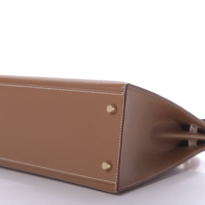 Hermes Epsom Kelly Sellier 32 Gold 7 of 10