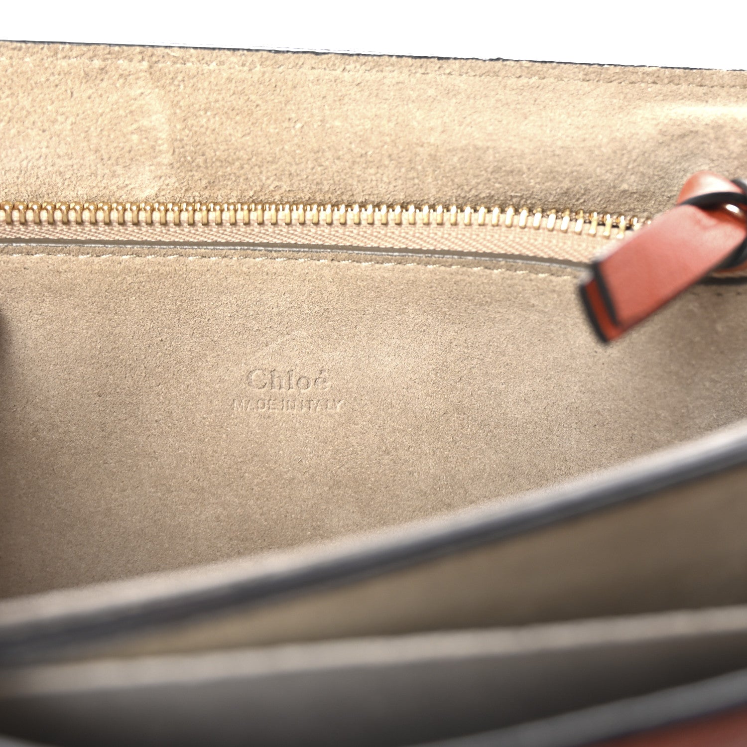 Chloe Goatskin Medium Faye Shoulder Bag Coral 6 of 10