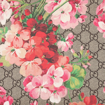 Gucci GG Supreme Monogram Blooms Large Cosmetic Case Beige Multicolor Dry Rose 8 of 10