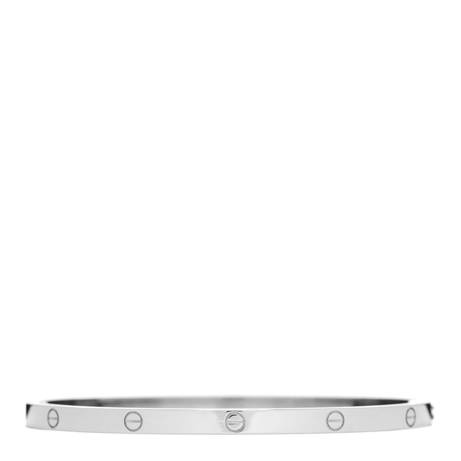 Cartier 18K White Gold Small LOVE Bracelet 17 1 of 4
