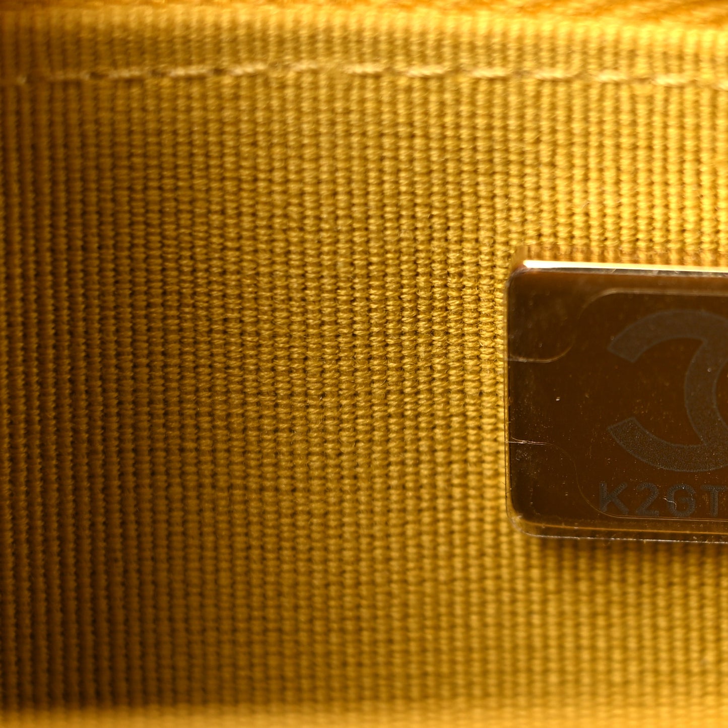 Caviar Quilted Wallet on Chain WOC Yellow