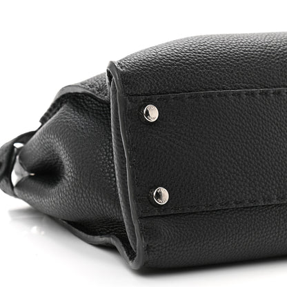 Fendi Cuoio Romano Selleria Bi-Color Medium Peekaboo Iconic Satchel Black Mou 11 of 12