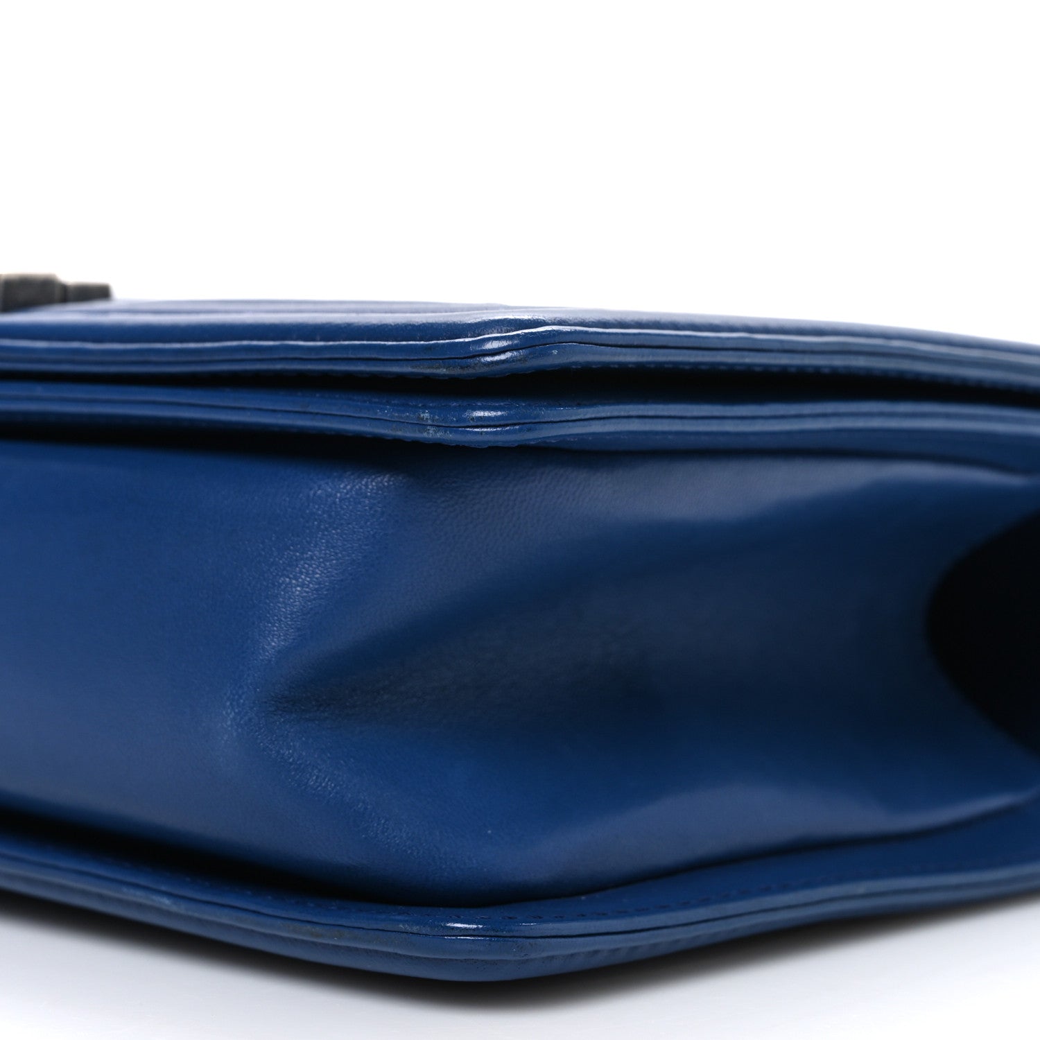 Chanel Lambskin Quilted Medium Boy Flap Blue 10 of 10