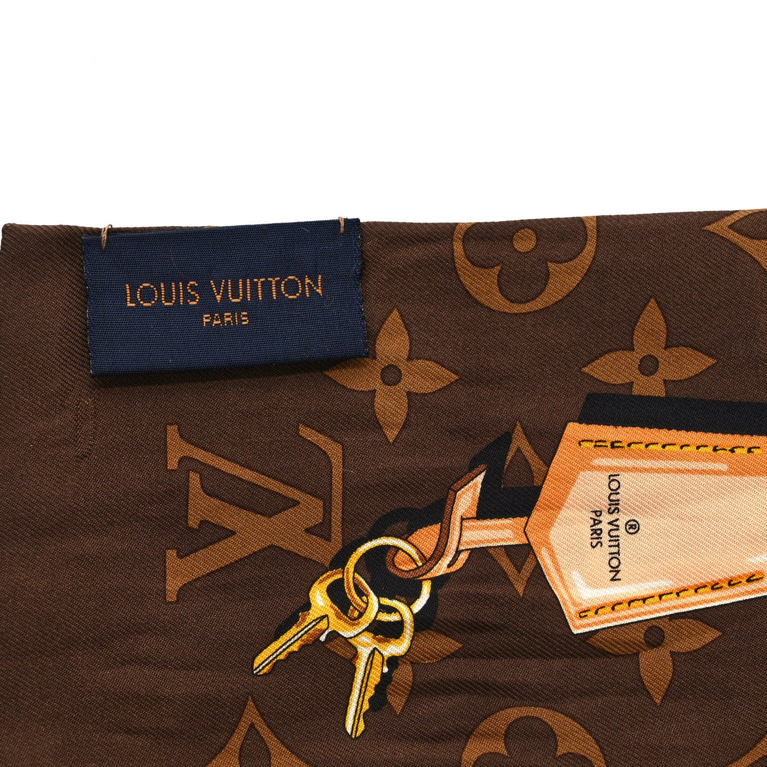 Louis Vuitton Silk Monogram Confidential Bandeau Brown 3 of 4
