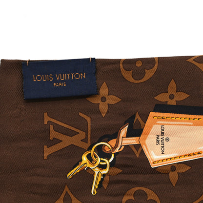 Louis Vuitton Silk Monogram Confidential Bandeau Brown 3 of 4