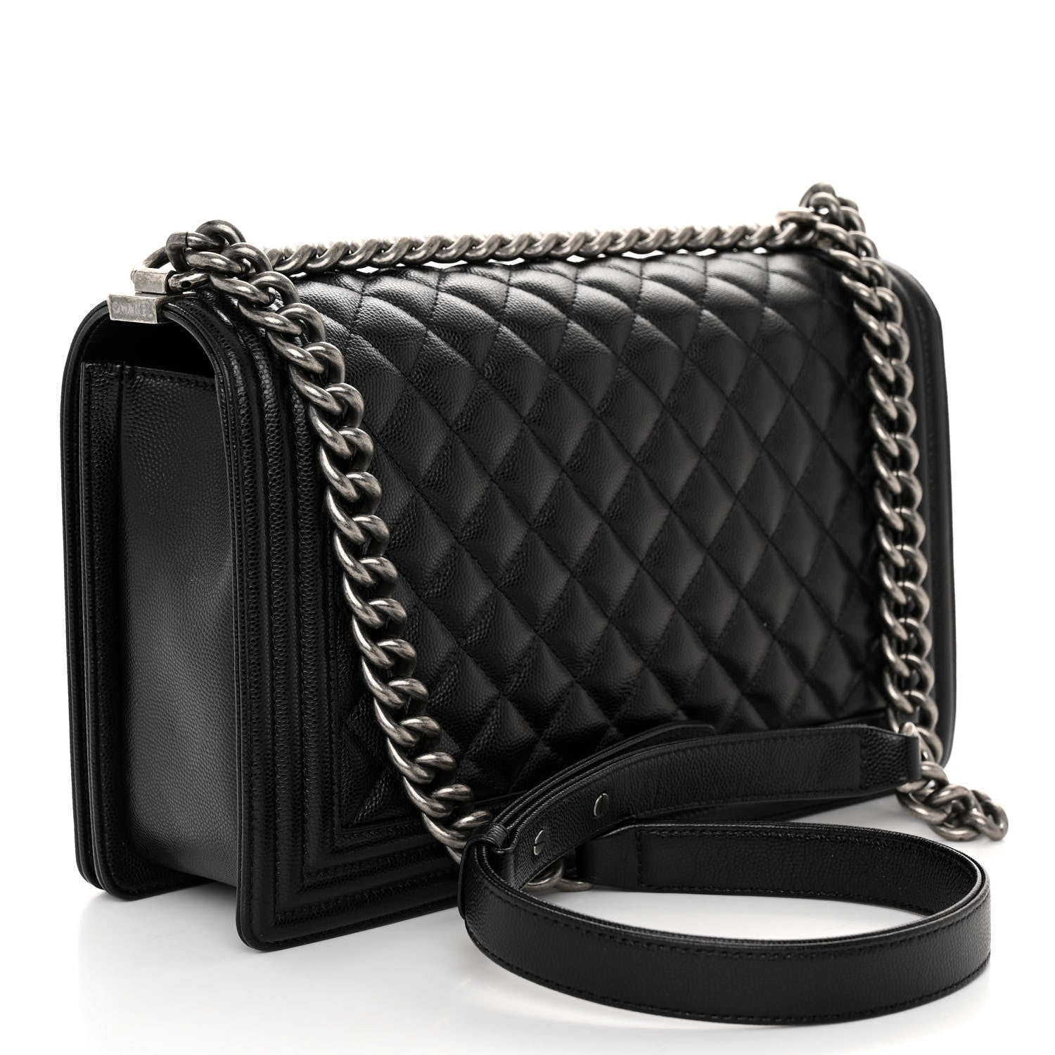 Chanel Caviar Quilted New Medium Boy Flap Black 3 of 10
