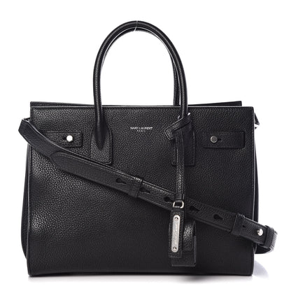 Saint Laurent Grained Calfskin Baby Sac De Jour Souple Black 1 of 13