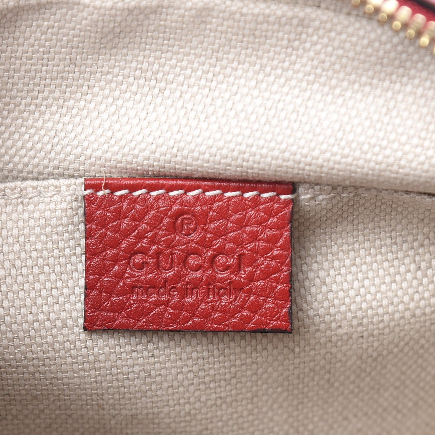 Pebbled Calfskin Small Soho Disco Bag Tabasco Red