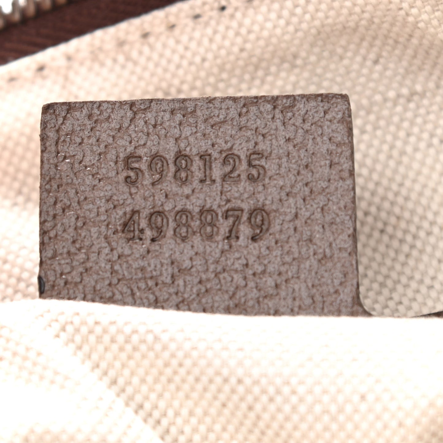 GG Supreme Monogram Web Small Ophidia Half Moon Hobo Brown